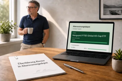 Altersvorsorgedepot bei Scalable Capital mit ETF-Sparplan als Alternative zu Riester