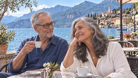 Manuel und seine Frau im Ruhestand am Gardasee